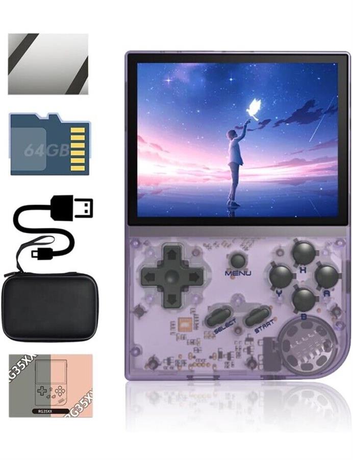 Anbernic RG35XX Consola Portatil Retro +4000 juegos incluidos Nes SuperNes Sega MAME